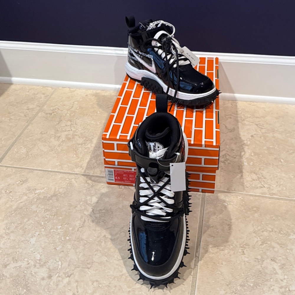 Nike Black and White High-Top Sneakers